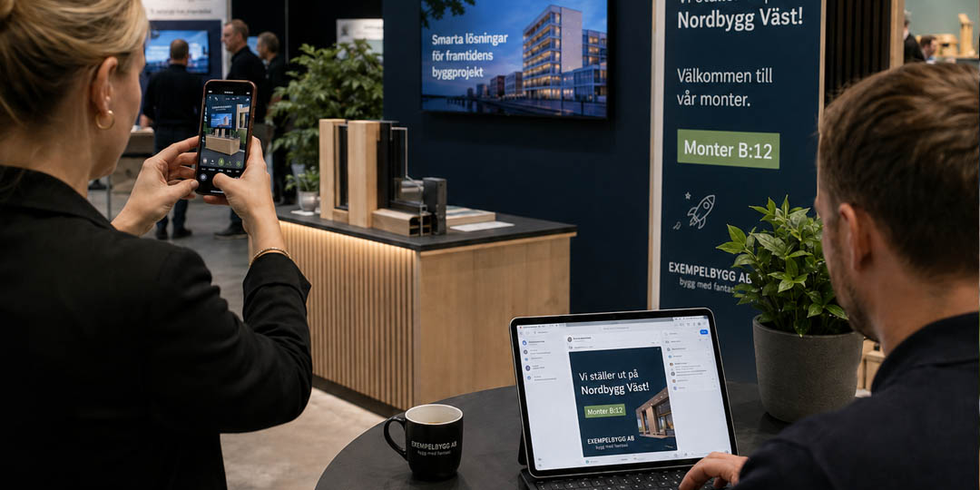 två personer arbetar